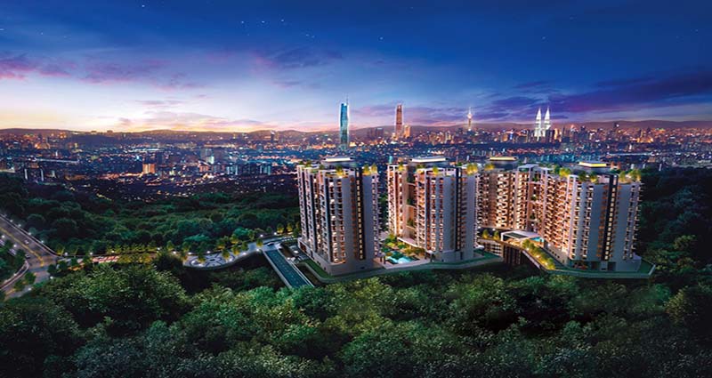 Brezza One Residency, 10 kilometers outside of Kuala Lumpur, will be built on a raised multi-level deck. Image credit: Setia Awan