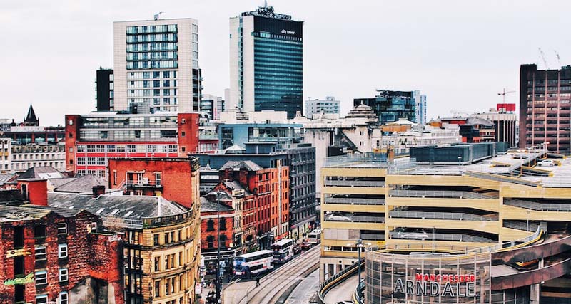 The project, adjacent to Deansgate Square, will feature two 51 story skyscrapers. Photo by Will McCue.