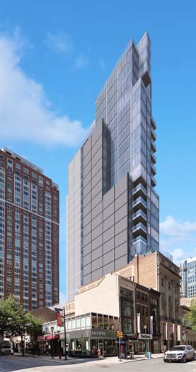 The new addition will add 19 stories over the existing building. (c) ARX Solutions Courtesy of Cecil Baker + Partners
