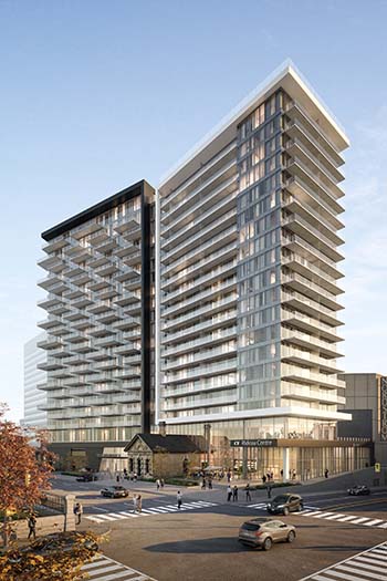 An application has been submitted for a 21-story development above the CF Rideau Centre. (c) Zeidler-Architecture/NEUF-architect(e)s/95degree