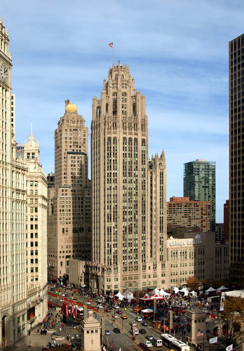 Tribune Tower. (c) Marshall Gerometta