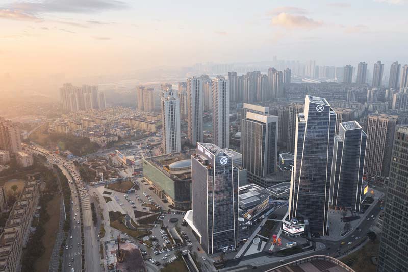 Jinke Group's Headquarters, Chongqing. © Aedas