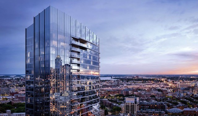Raffles Boston Back Bay Hotel & Residences, Exterior. Image credit: The Architectural Team, Image by Binyan Studios