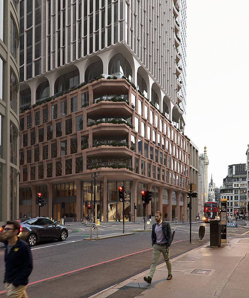 60 Gracechurch Street exterior image (c)3XN