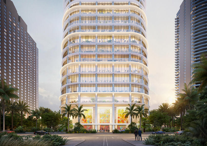 Rendering 1201 Brickell Bay Drive. Copyright Foster + Partners