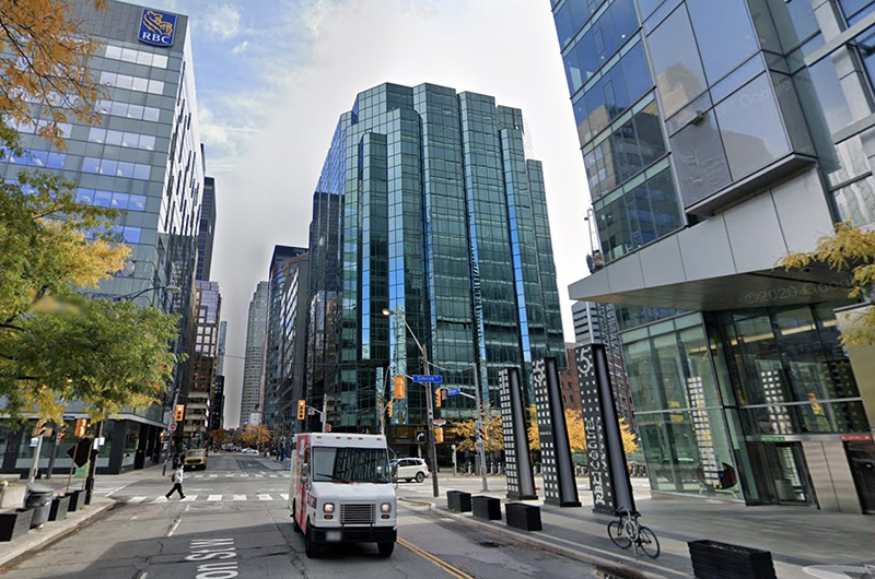 Looking east to the existing office building at the site, image retrieved from Google Maps