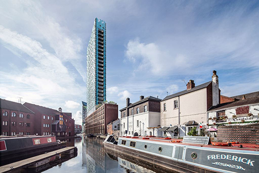 Rendering of Narrowhouse in Birmingham.  Image courtesy Broadway Malyan