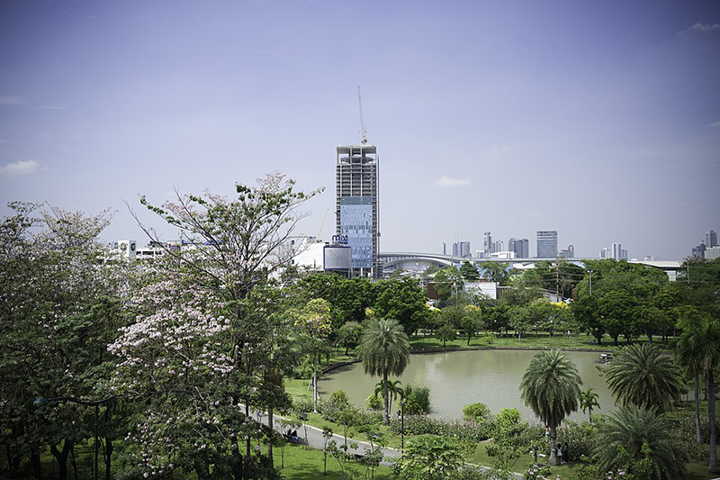 Image of State Audit Building prior to collapse. Image credit: BeautifulMedia, CC BY 4.0 <https://creativecommons.org/licenses/by/4.0>, via Wikimedia Commons <https://commons.wikimedia.org/wiki/File:Chatuchak_Bangkok_cityscape.jpg>