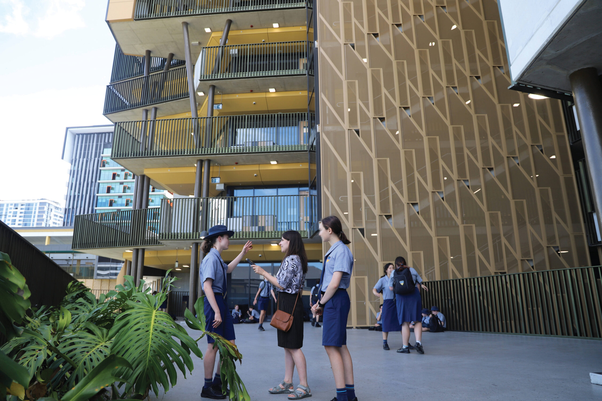 Figure 1. Tours were conducted around each of the vertical schools in the study, with the researcher recording interviews with students.