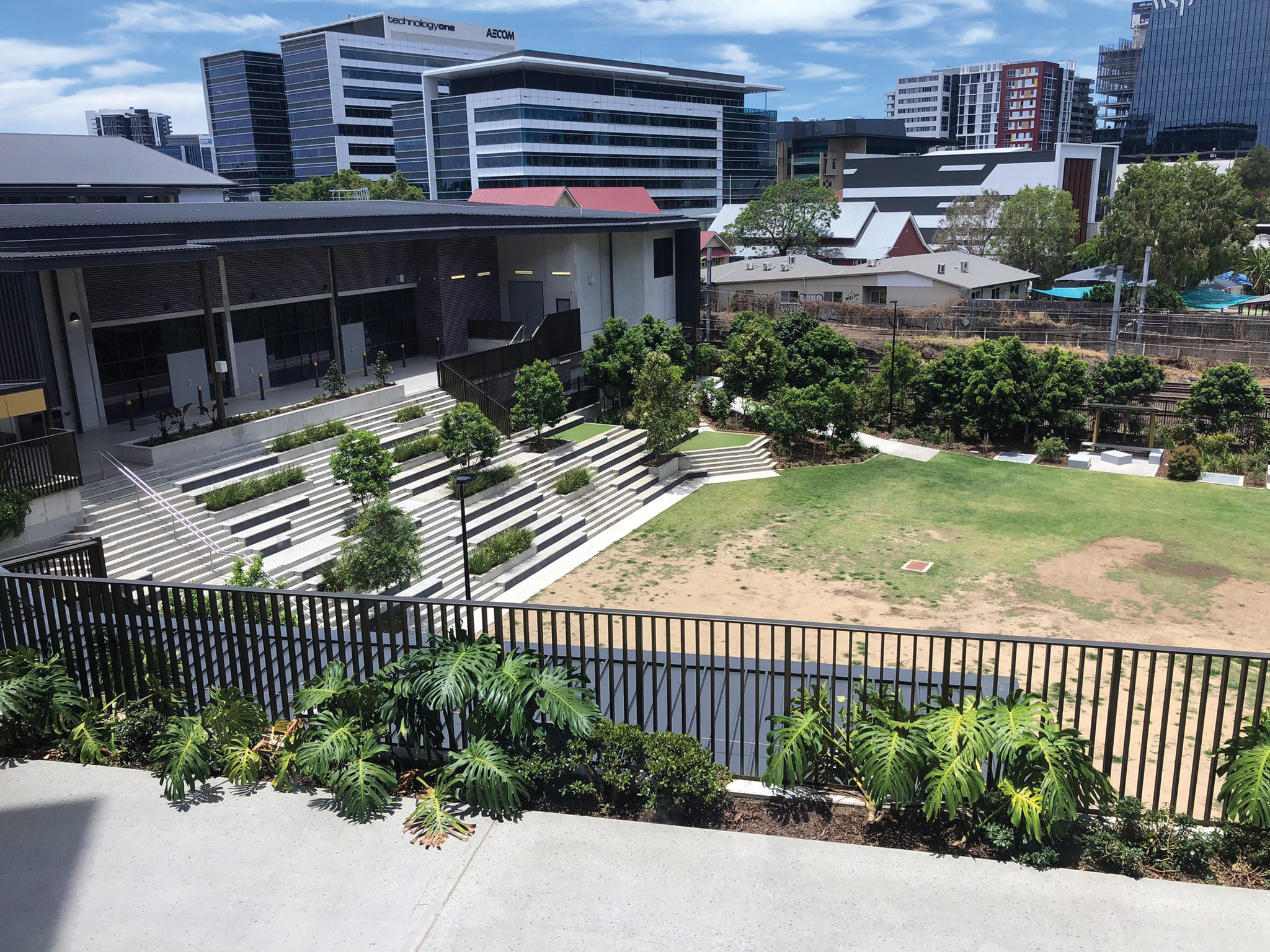 Figure 10. Outdoor prospect and refuge environments are provided at School 2.