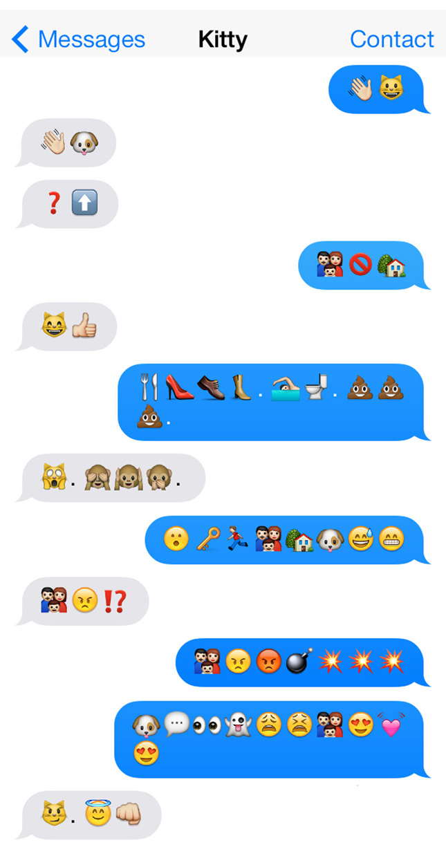 Cats and Dogs Talk to Each Other in Emoji