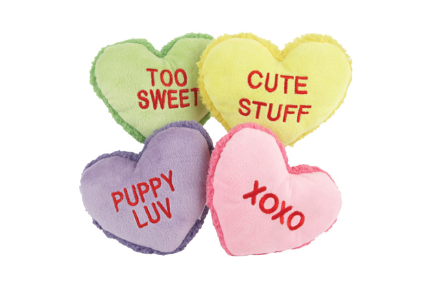 Conversation Hearts Dog Toys