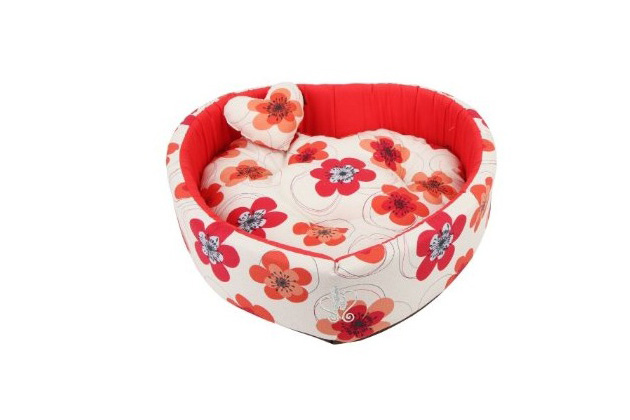 Heart-Shaped Dog Bed