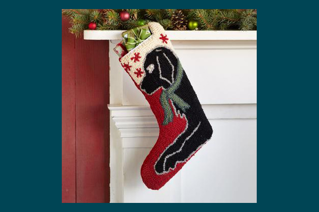 Hooked Dog Stocking
