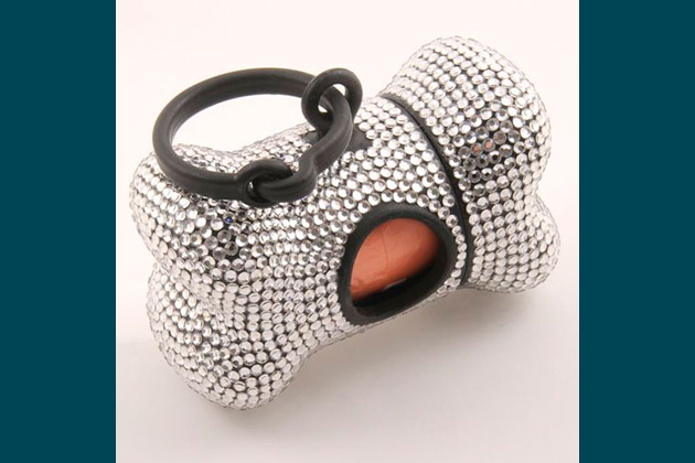 Bella Bark & Meow Crystal Poop Bag Holder