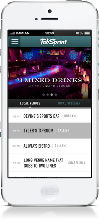 Tab Sprint App Screenshot