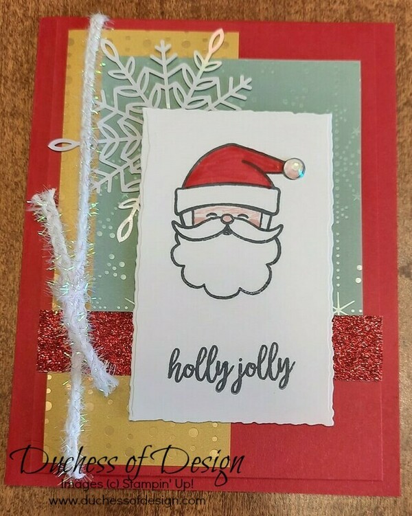 Santa card from October Paper Pumpkin kit