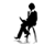 Business woman silhouette animation