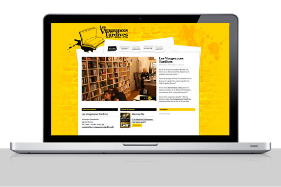 Page d'accueil - site internet