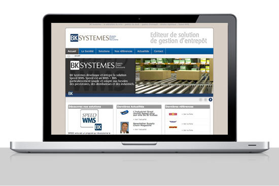 Accueil site internet BK Systèmes