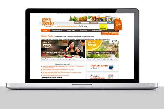site internet - livraison repas lyon