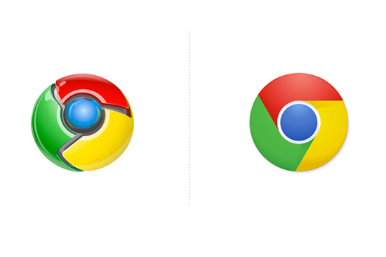 Google Chrome : Le nouveau logo perd son effet glossy Google Chrome : Le nouveau logo perd son effet glossy