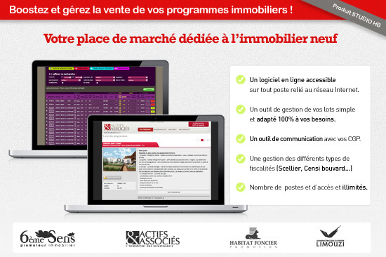 Studio HB spécialiste des solutions Web pour l'immobilier en Rhône Alpes. Studio HB spécialiste des solutions Web pour l'immobilier en Rhône Alpes.