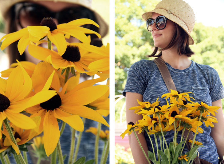 Farmer's Market, Jessica Quirk, What I Wore, Style Blog, Outfit Blog, Bloomington, Indiana, Jean Shorts, Madewell, Straw Hat