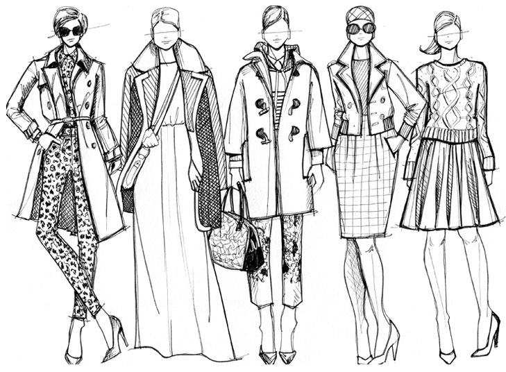 Jessica Quirk, What I Wore, Illustration, J. Crew Fall 2012