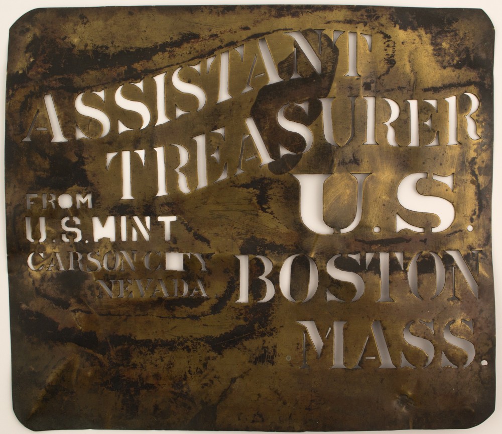 Lot 1044 - Carson City Mint Original Brass Stencil
