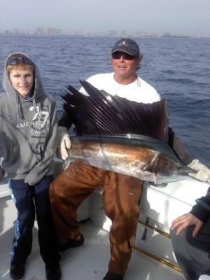 Mr. Dave Mittel and his three boys from Pennsylvania chartered the Happy Day Today to do some deep sea sport fishing in South Florida off of Ft. Lauderdale.<br><br> 