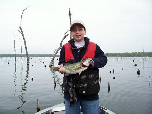 My Son Ryan's First Lake Fork Bass.