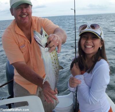 Photo - Danyelle Dias with Capt. John Sapp <br><br>Robinson Brothers Guide Service<br> Fly Fishing and Light Tackle<br>118 Commerce St.<br>Apalachicola, FL 32320<br>(850) 653-8896<br>www.floridaredfish.com <br>