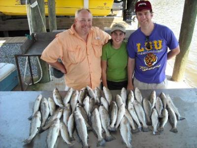 Fish caught by Ratherbe-Fishing Adventures!!<br>985-863-7563 Home<br>985-640-0569 Cell<br>Email:captgenefishing@bellsouth.net<br>