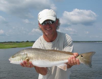 An over the slot red drum (redfish) caught June 9, 2010on the Neuse River