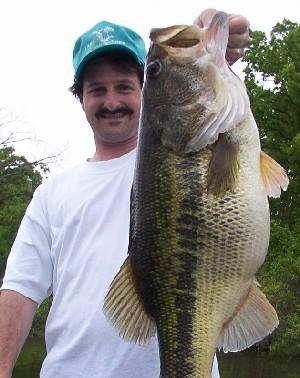 This bass was caught by professional guide Richie White.<br>