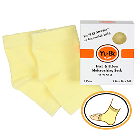 Yu-Be Heel & Elbow Moisturizing Socks