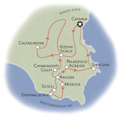 Sicily Italy Family Biking Map