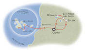 Ecuador and Galapagos Multisport Map