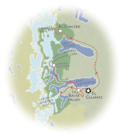 Walking Patagonia Argentina Map