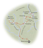 Bhutan Map
