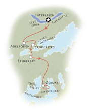 Switzerland Walking Map