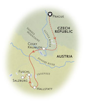 Czech Republic Austria Map