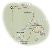 Piedmont Italy Map