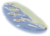 Dalmation Coast Croatia Map