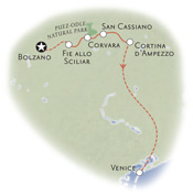 Dolomites Italy Map