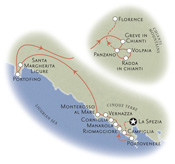 Cinque Terre Italy Map