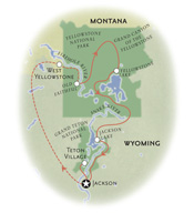 Yellowstone Wyoming Map