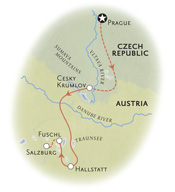 Czech Republic Austria Map