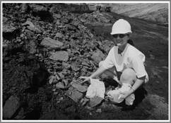 Collecting_lignite_samples_at_the_red_river_coal_mine